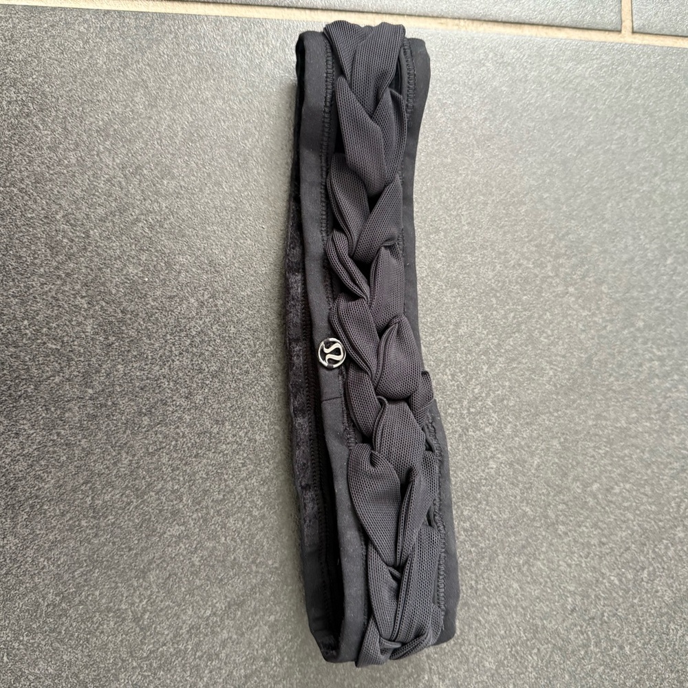 lululemon athletica Best Braid Black Braided Headband